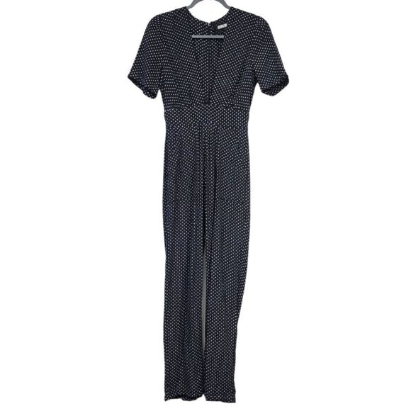 Reformation deep plunging v-neckline jumpsuit, xs - Picture 1 of 8